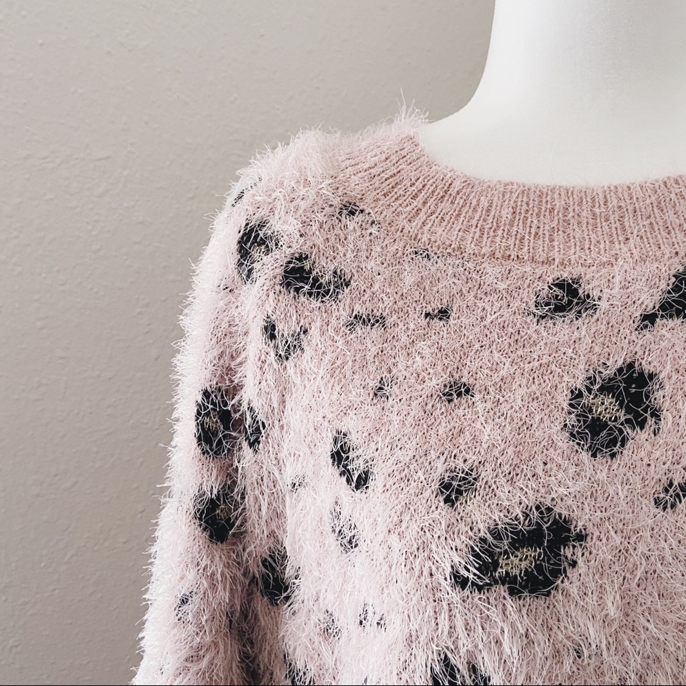 Freshman | Cheetah Print Fuzzy Sweater